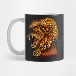 Lion head - The conquering lion Mug